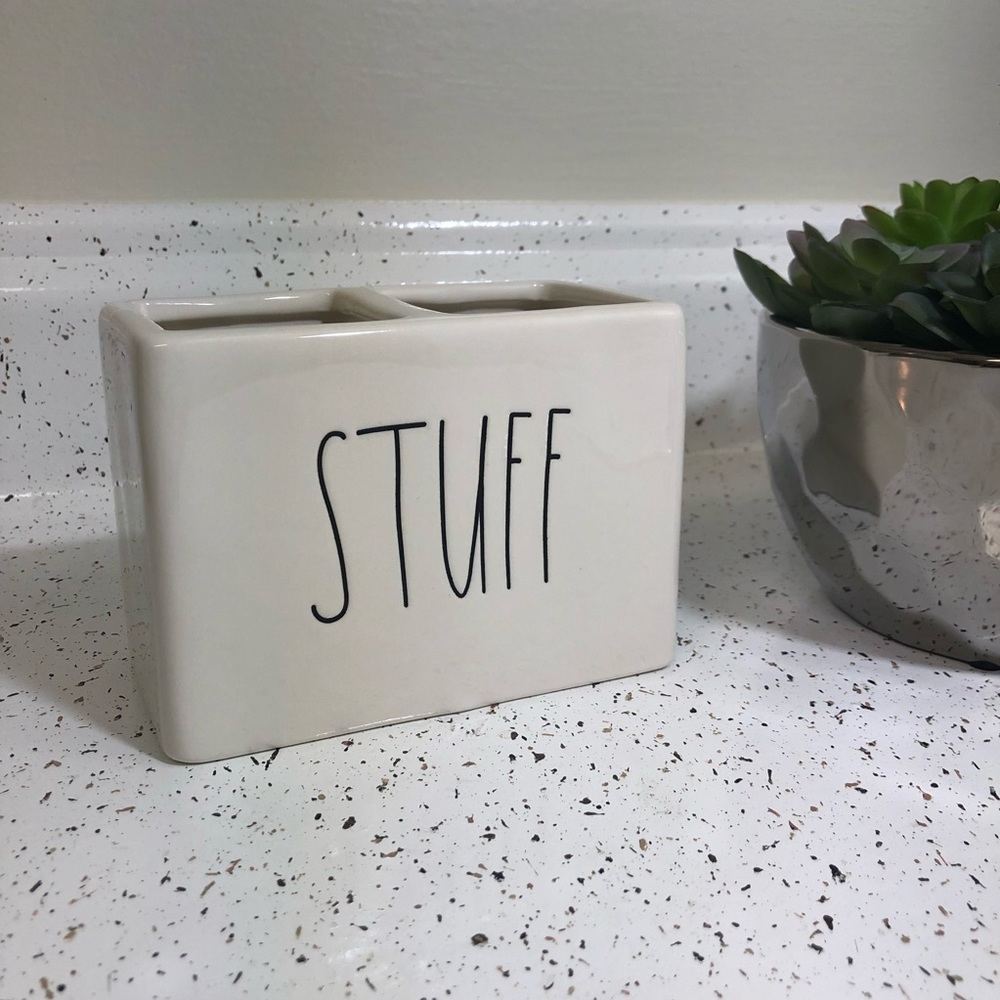 Rae Dunn Bathroom “Stuff” Holder